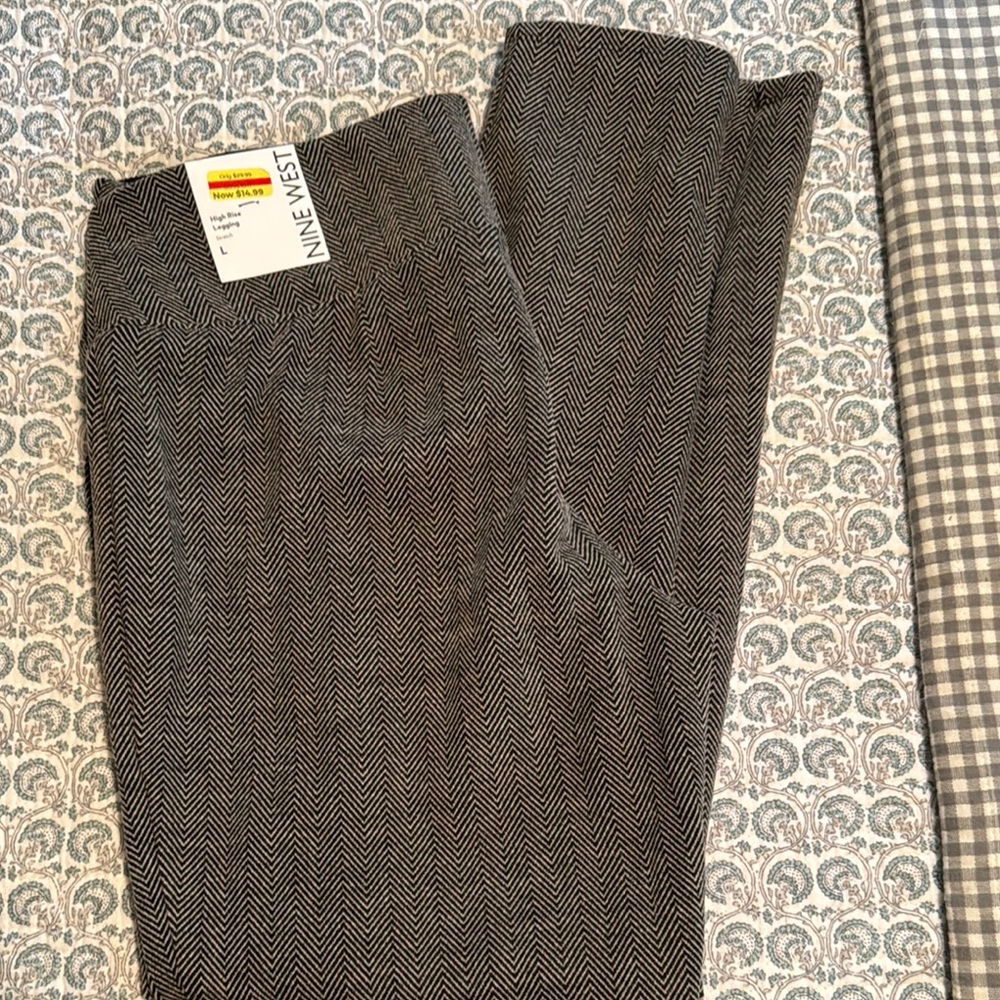 Nine West Black Dress Pants with Flat Front Design